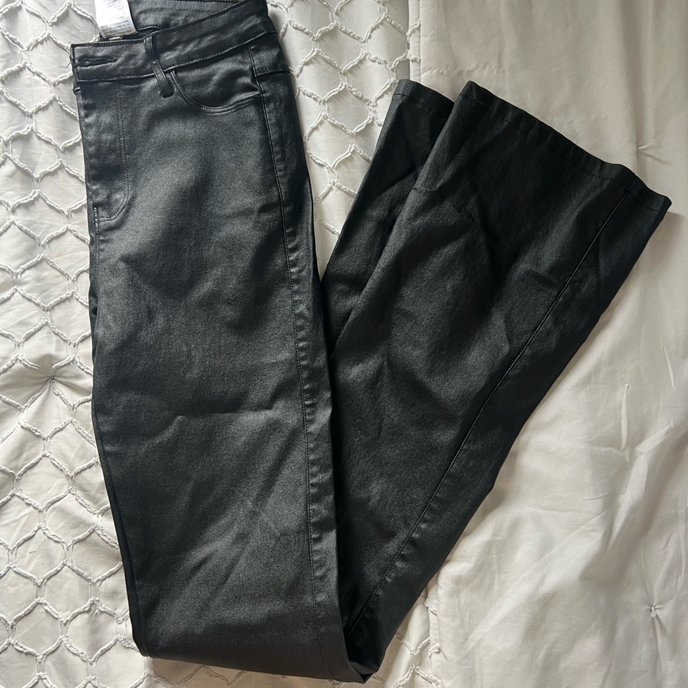 Shein flared leather pants in great condition